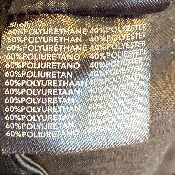 Tiger Mist Faux Leather Pants Straight Leg Chic Edgy vegan Clubwear Y2K Medium - Picture 10 of 11